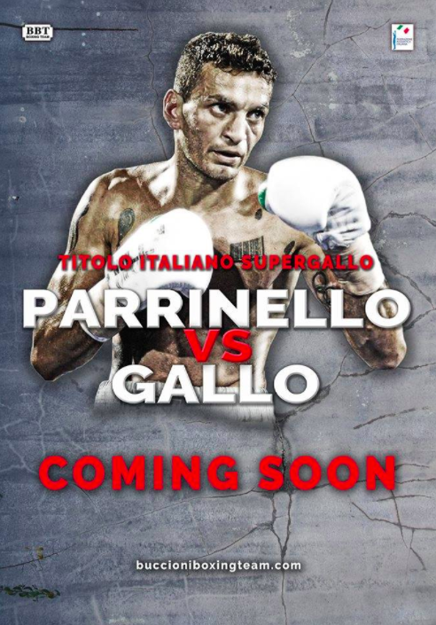 Parrinello vs Gallo sarà la sfida per il Titolo Italiano Supergallo #ProBoxing