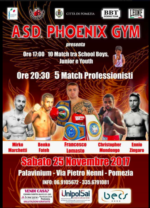 Domani a Pomezia in programma una grande serata di Boxe, sul ring anche il Campione italiano Superleggeri Lomasto #ProBoxing