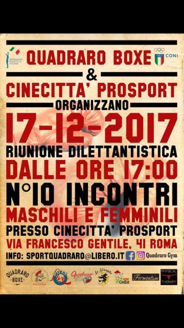 Risultati:  Roma 17 dicembre 2017