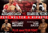 Il 25 marzo torna la boxe al teatro Principe: sul ring i Pro Caccia, DelVecchio, Zucco e Merafina