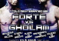 Il 23 Giugno a Roma Forte vs Gholam per il Titolo del Mediterraneo WBC Piuma #ProBoxing