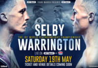 Domani sera per Selby e Warrington…un tifo da stadio