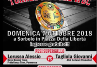 DOmenica 7 ottobre a Sorbolo Grande riunione con due Match validi per il Trofeo delle Cinture WBC-FPI