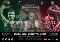 Assoluti 2018 Pescara 4-9 Dicembre: La Locandina Ufficiale #Assoluti18