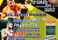 Il 15 Dicembre a Catania il 2° Memorial Pippo D’Urso. Main Event: Match Pro Mediomassimi Kraiem vs Failla