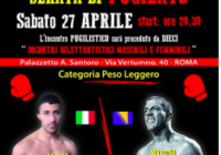 Sabato 27 Aprile a Roma ritorna sul ring Super Mario Alfano