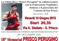 Il 14 Giugno a S. Prisco il 18° Memorial Prisco Perugino