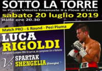 Il 20 luglio torna sul Ring il Campione D’Europa dei Supergallo Luca Rigoldi