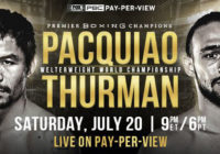 Stanotte tra Pacquiao e Thurman un match da tripla