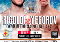 4 giorni alla grande sfida Rigoldi vs Yegorov per il titolo Europeo Supergallo