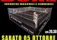 Sabato 5 Ottobre a Rivoli (TO) Riunione di Boxe AOB con match Maschili e Femminili