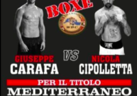 Il 15 Novembre a Ugento Carafa vs Cipolletta per il Titolo Mediterraneo Leggeri WBC – POSTER UFFICIALE  #ProBoxing