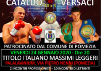 Il 24 Gennaio pv a Pomezia Cataldo vs Versaci. In palio il titolo Italiano Cruiser