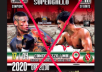 Emergenza Coronavirus – RINVIATO Match per Titolo Italiano Supergallo LoRusso vs Gallo