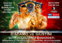 Il 14 Marzo a S. Elia FiumeRapido Giustini vs D’Adamo per la Cintura italiana Massimi – INFO SOTTOCLOU