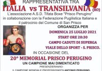 Il 25 Luglio a San Prisco il 20° Memorial “Prisco Perugino”