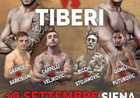 Il 18 settembre a Siena la sfida Tassi vs Tiberi per la Cintura Tricolore dei Piuma