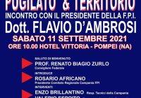 l’11 Settembre da Pompei (NA) il via agli incontri del Presidente FPI d’Ambrosi con tutti i CR FPI d’Italia