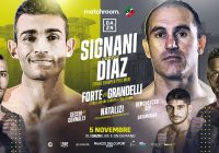 il 5 novembre al PalaEur la Roma Boxing Night – Main Event il Titolo Europeo Medi Signani vs Diaz