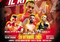 Il 29 ottobre a Ladispoli il ritorno sul ring di Pasquale “El Puma” Di Silvio