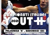 Campionati Italiani Youth Maschili 2021 – Baronissi (SA) 26-28 Novembre -FASI ELIMINATORIE ELENCO PUGILI