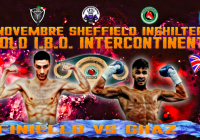 Il 27 Novembre a Sheffield Finiello vs Ghaz per il titolo IBO Intercontinentale Leggeri