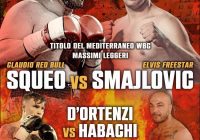 Il 5 marzo a Molfetta Squeo vs Smajlovic per il Mediterraneo WBC Cruiser