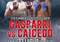 Il 23 Luglio a Santa Marinella Gasparri vs Caceido per il Mondiale Youth IBO Leggeri