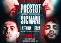 Il 18 novembre a Savignano sul Rubicone il rematch per l’Euro Medi tra Signani e Prestot