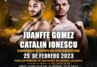 Il 25 febbraio ad Alicante Ionescu vs Gomez per il Titolo Europeo Superpiuma