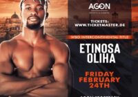 Il 24 febbraio a Berlino Etinosa Oliha sul ring per il WBO Intercontinentale