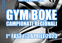 Campionati Regionali Lazio – Gym Boxe – 01 / 02 Aprile 2023 – INFO E DETTAGLI PER PARTECIPARE