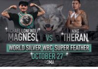 Il 27 Ottobre a Roma Michael Lonewolf Magnesi difenderà il Titolo WBC Silver Superpiuma Mondiale