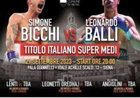 Il 29 settembre a Siena Gran Derby Toscano Bicchi vs Balli per il Titolo Italiano Supermedi