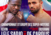 Il 21 ottobre a Parigi Sadjo vs De Carolis per l’Europeo Supermedi