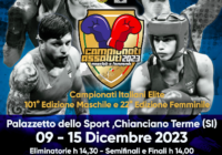Campionati Italiani Assoluti M/F 2023 – Chianciano Terme 9-15 Dicembre – LOCANDINA UFFICIALE + INFO DIRETTA STREAMING & TV