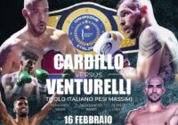 Il 16 febbraio a Ferrara Cardillo vs Venturelli per la CINTURA ITALIANA DEI Massimi