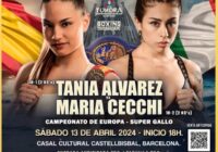 Il prossimo 13 Aprile a Barcellona Alvarez vs Cecchi per Il titolo Europeo Femminile Supergallo