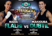 Titolo Mediterraneo WBC Superleggeri: Il 21 Luglio a Bottega Vallefoglia Nadia Flalhi vs Mahjouba Outbil