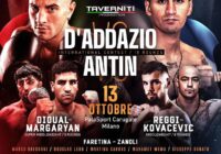 Il 13 ottobre a Carugate grande serata di Boxe OPI 82 in diretta su DAZN