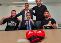 Incontro tra il Presidente FPi Flavio D’Ambrosi, i Campionissimi Giovanni De Carolis ed Emiliano Marsili, e i Campioni di ParaBoxe Simone Dessì e Lorenzo Spadafora