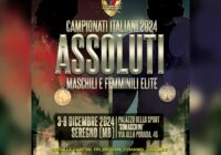 I CAMPIONATI ITALIANI ASSOLUTI 2024 AL PALASPORT SOMASCHINI DI SEREGNO DAL 3 ALL’8 DICEMBRE