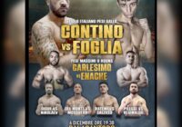 Il 6 dicembre a Roma Contino vs Foglia per il Titolo Italiano Gallo – INFO TICKET