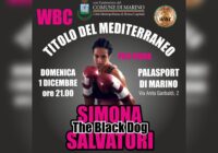 Titolo WBC Mediterraneo Pesi Piuma: IL PROSSIMO 1 DICEMBRE SUL RING DI MARINO LA NOSTRA SIMONA BLACK DOG SALVATORI