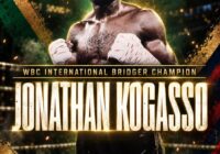 JONATHAN KOGASSO NUOVO CAMPIONE INTERNAZIONALE WBC PESI BRIDGER JONATHAN KOGASSO NUOVO CAMPIONE INTERNAZIONALE WBC PESI BRIDGER