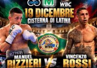TITOLO WBC MEDITERRANEO MOSCA | IL 19 DICEMBRE LA SFIDA TRA MANUEL RIZZIERI E VINCENZO ROSSI